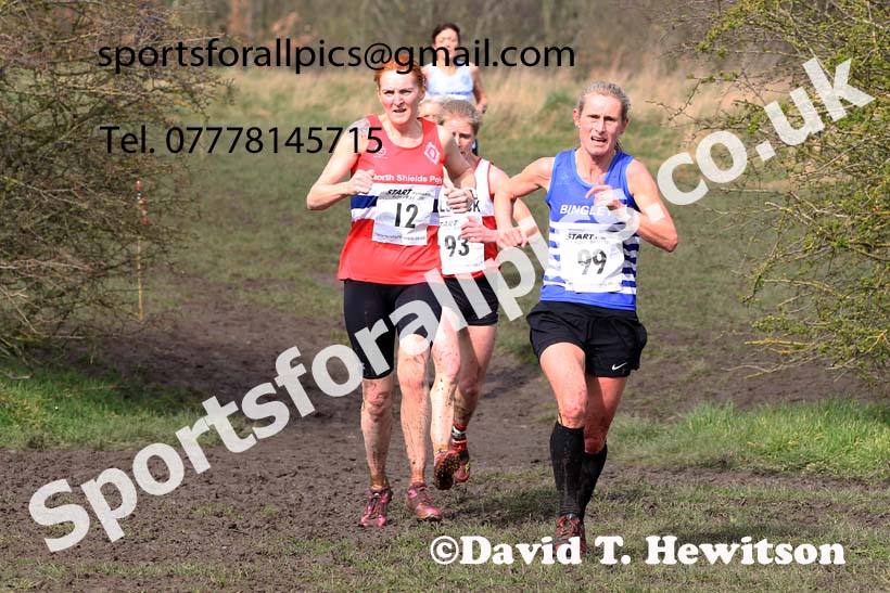 Womens and Mens 65+ in the 2023 BMAF Cross Country Champs., Wallsend. Photo: David T. Hewitson/Sports for All Pics